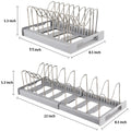 Multi Functional Pot, Bowl, and Utensil Organizer,Grey