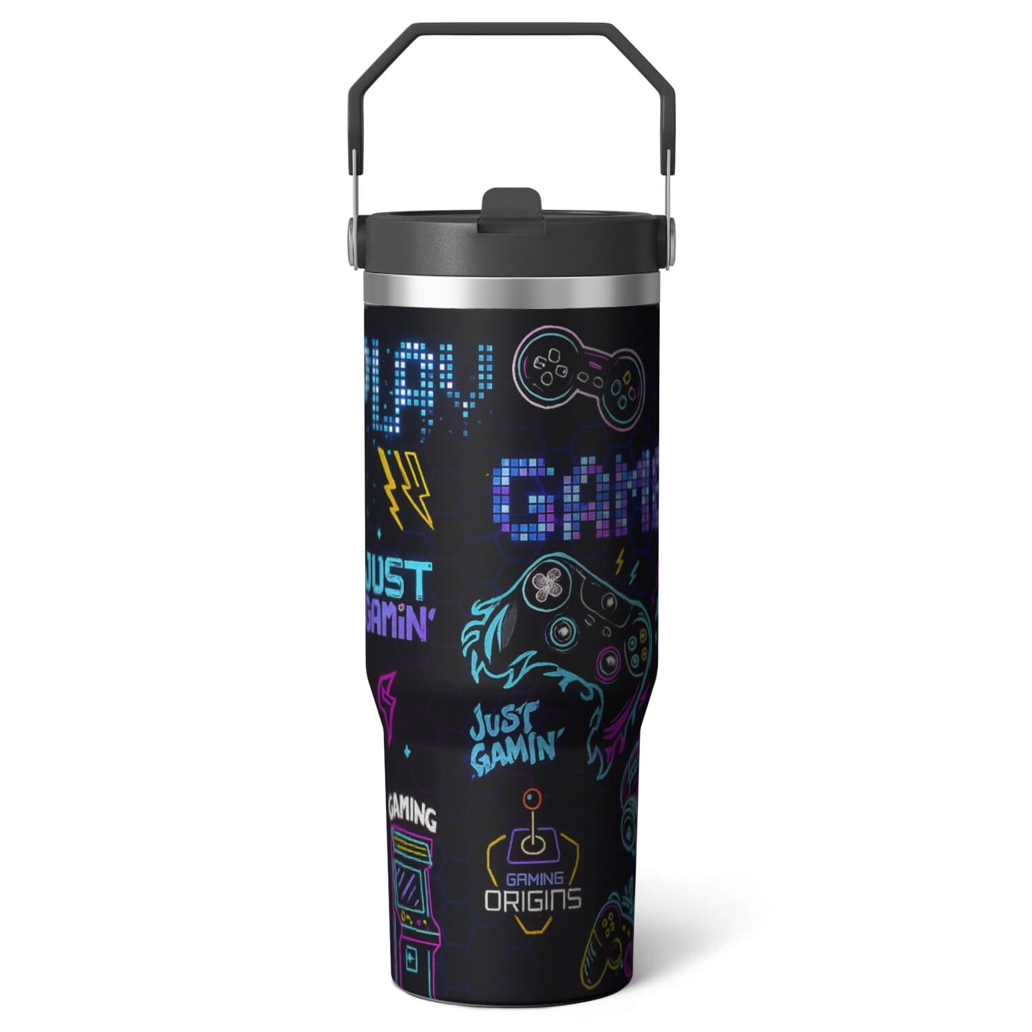 Prime Buddy™ - 1pc Halloween Skull 30oz Tumbler with Straw &
