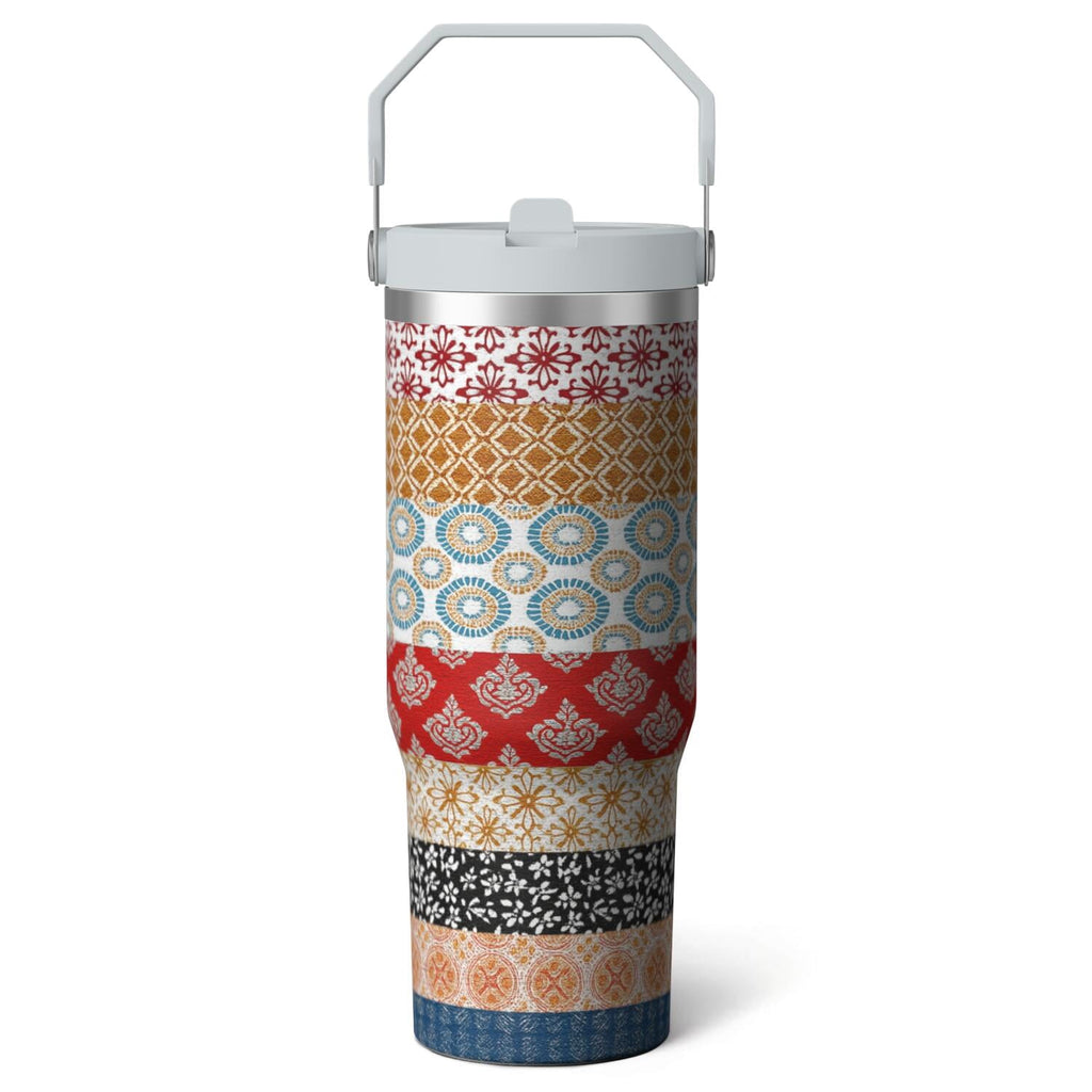 Prime Buddy™ - 1pc shark 30oz Tumbler with Straw & Handle