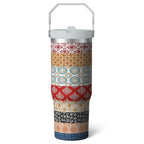 Prime Buddy™ - 1pc shark 30oz Tumbler with Straw & Handle