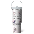 Prime Buddy™ - 1pc cherry 30oz Tumbler with Straw & Handle