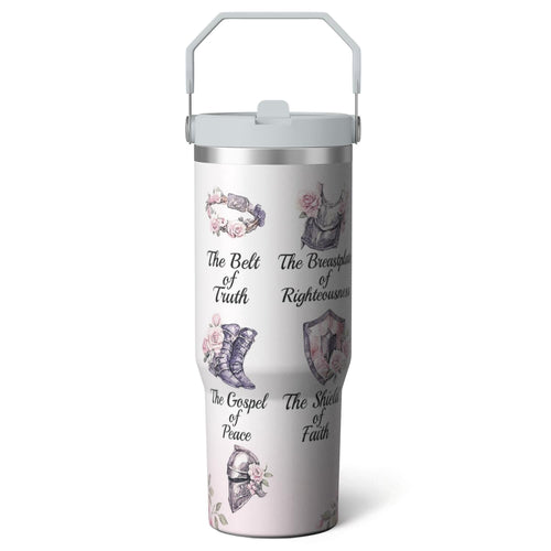 Prime Buddy™ - 1pc cherry 30oz Tumbler with Straw & Handle
