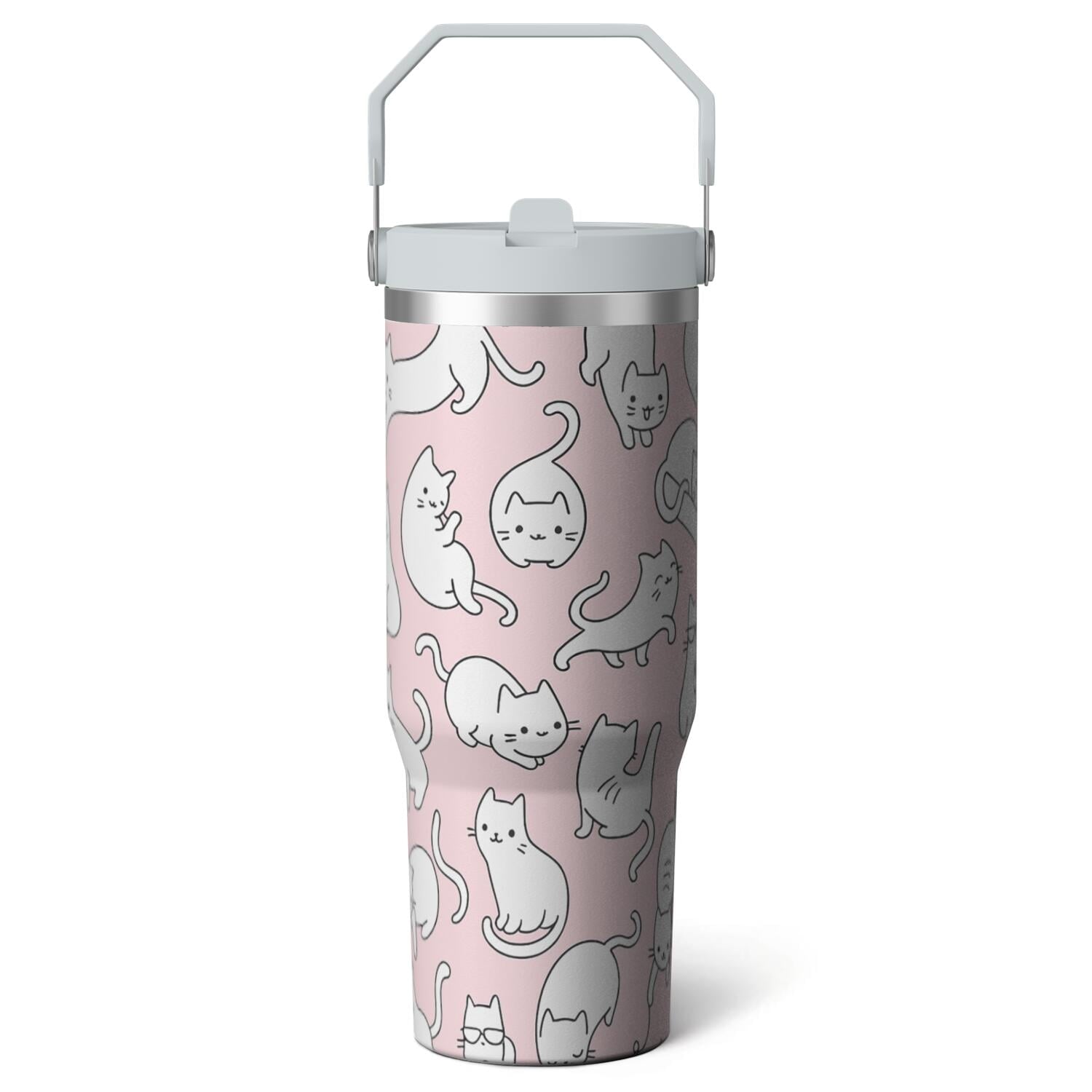 Prime Buddy™ - 1pc Halloween Bat 30oz Tumbler with Straw &
