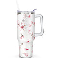 Prime Buddy™ - 1pc cherry 40oz Tumbler with Straw & Handle