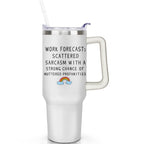 Prime Buddy™ - 1pc daisy 40oz Tumbler with Straw & Handle
