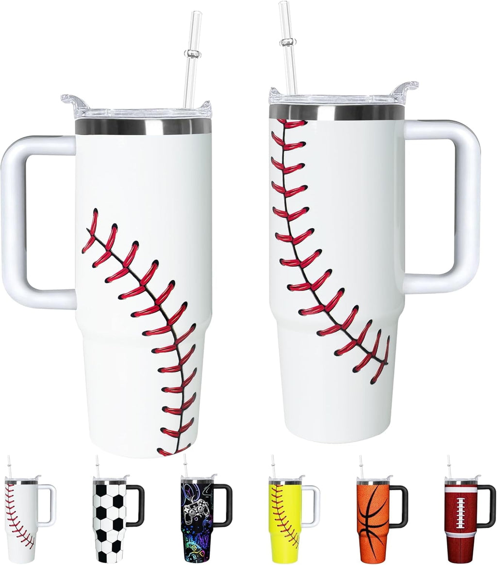 Prime Buddy™ - Football Lover Gift 30 oz Flip Straw Tumbler