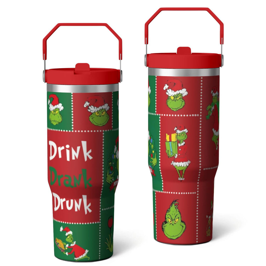 Prime Buddy™ - 30oz Stainless Steel Tumbler with Lid and Straw,Spill
