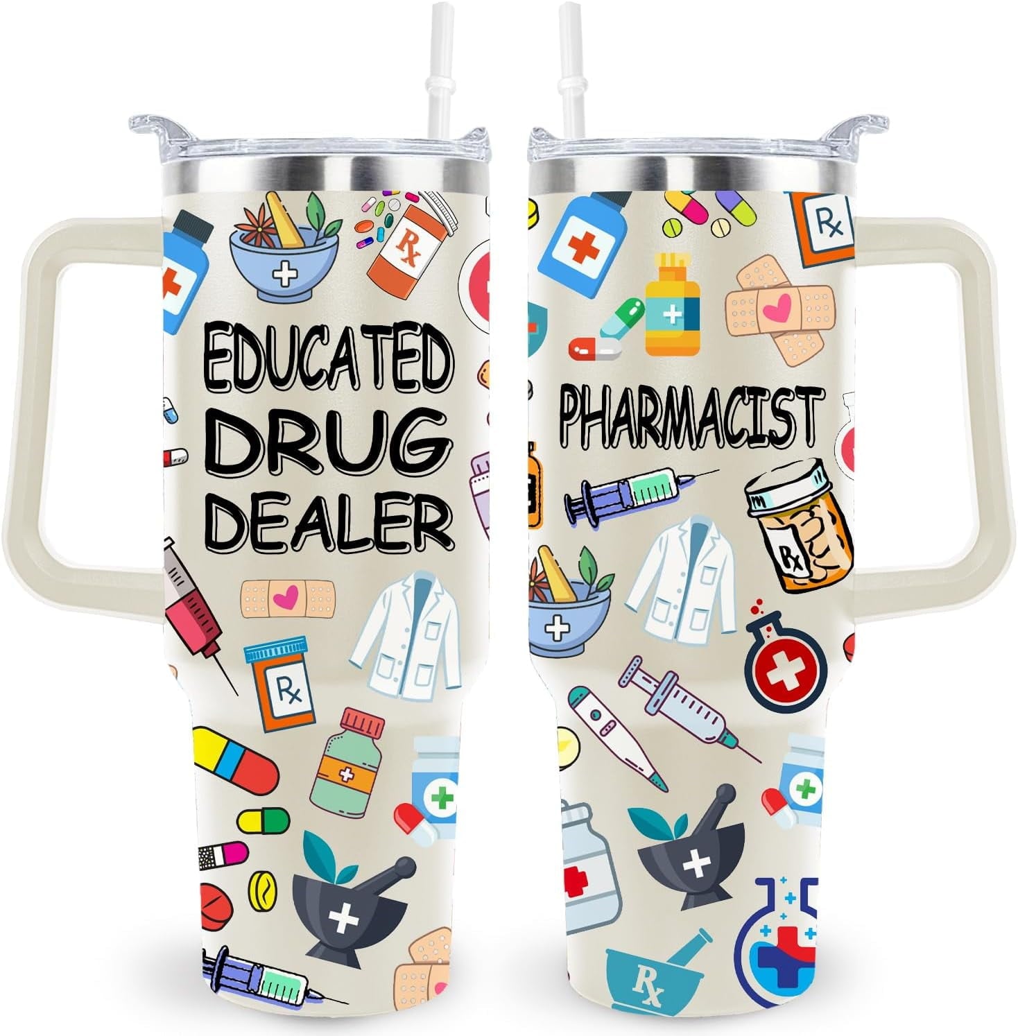 Prime Buddy™ - 40 Oz Respiratory Therapist Tumbler Cup Respiratory Therapist