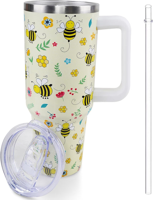 Prime Buddy™ - 40 oz Frog Mushroom Tumbler with Handle and