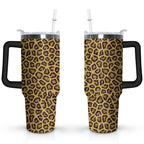 Prime Buddy™ - 40Oz Fashion Leopard Pattern Stainless Steel Flip Straw