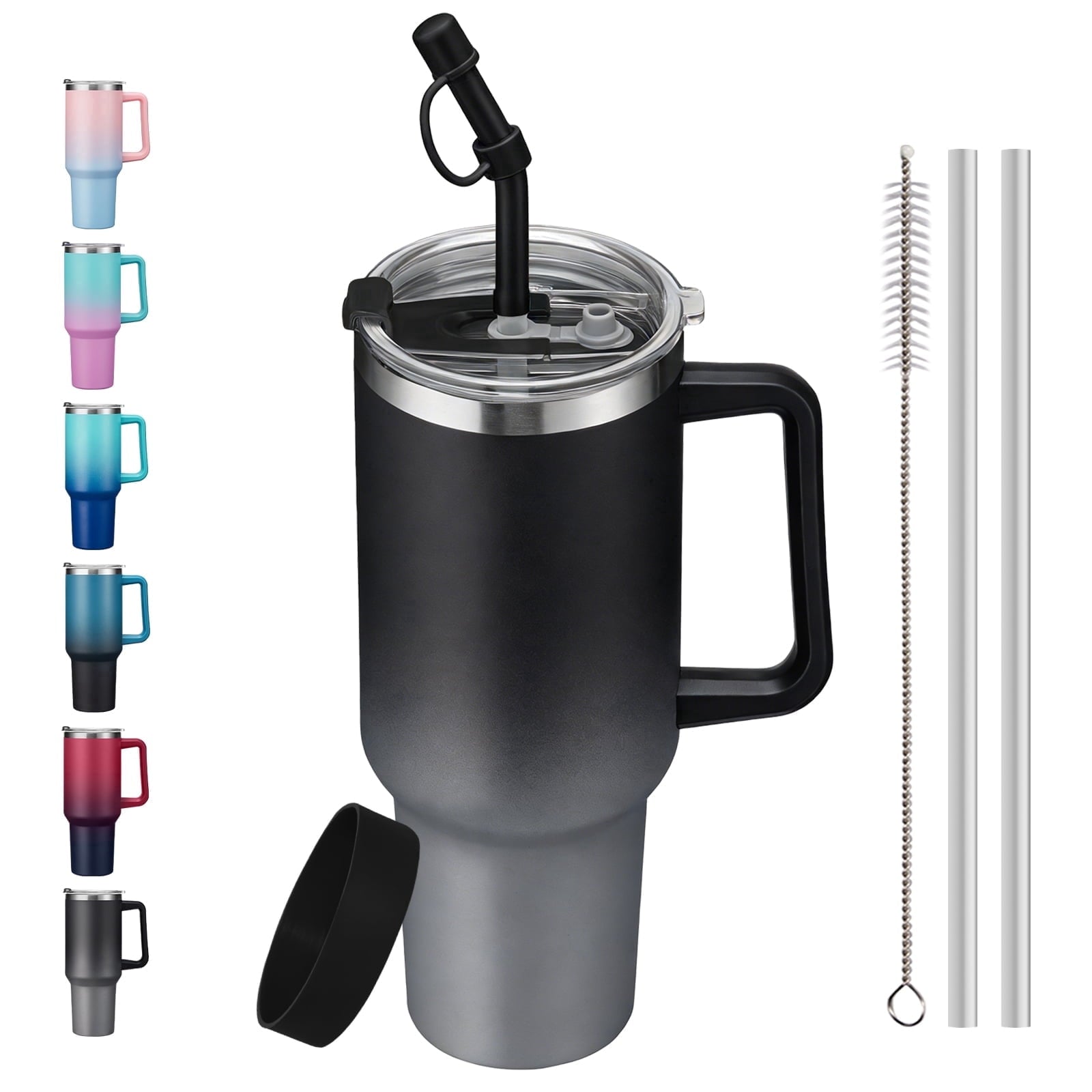 Prime Buddy™ - SUNSOC 40oz Insulated Tumbler with Handle and Straw