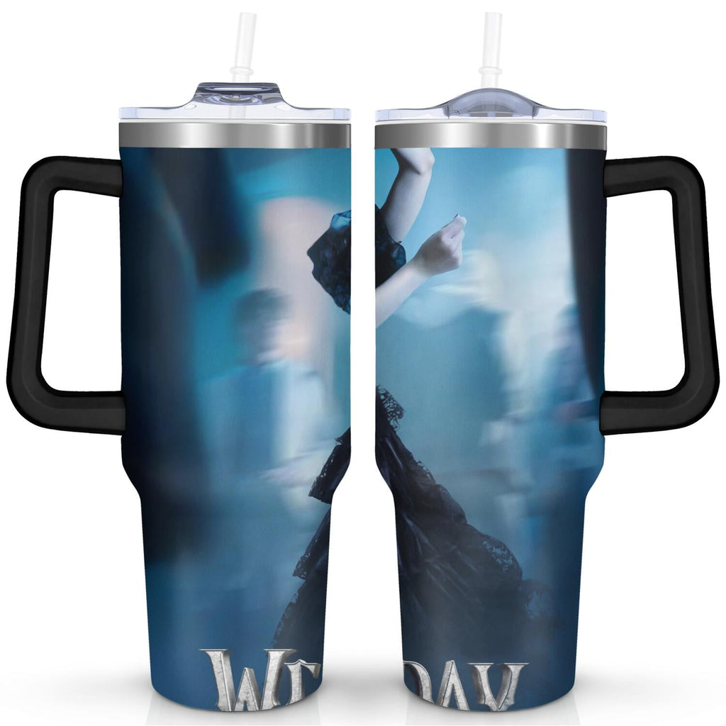Prime Buddy™ - 40oz Wednesday Girl Stainless Steel Tumbler with Lid