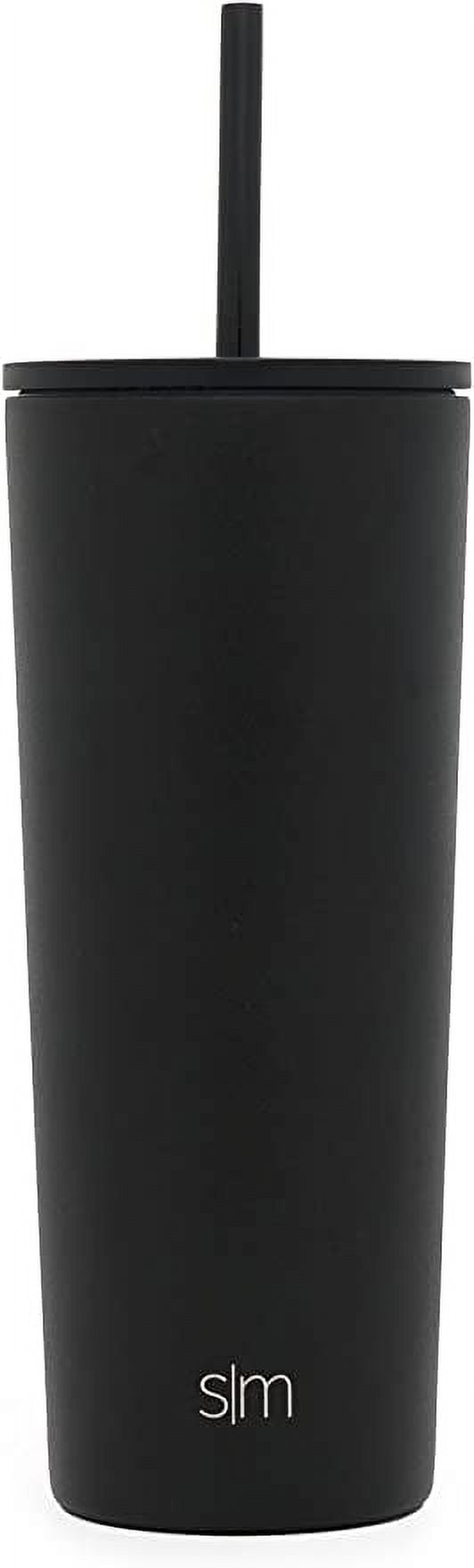Simple Modern 24oz Classic Tumbler with Straw and Flip Lid | Midnight Black