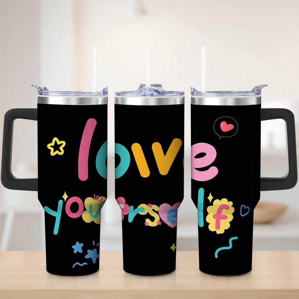 Prime Buddy™ - Colorful Love Yourself Stainless Steel Tumbler 30Oz Tumbler