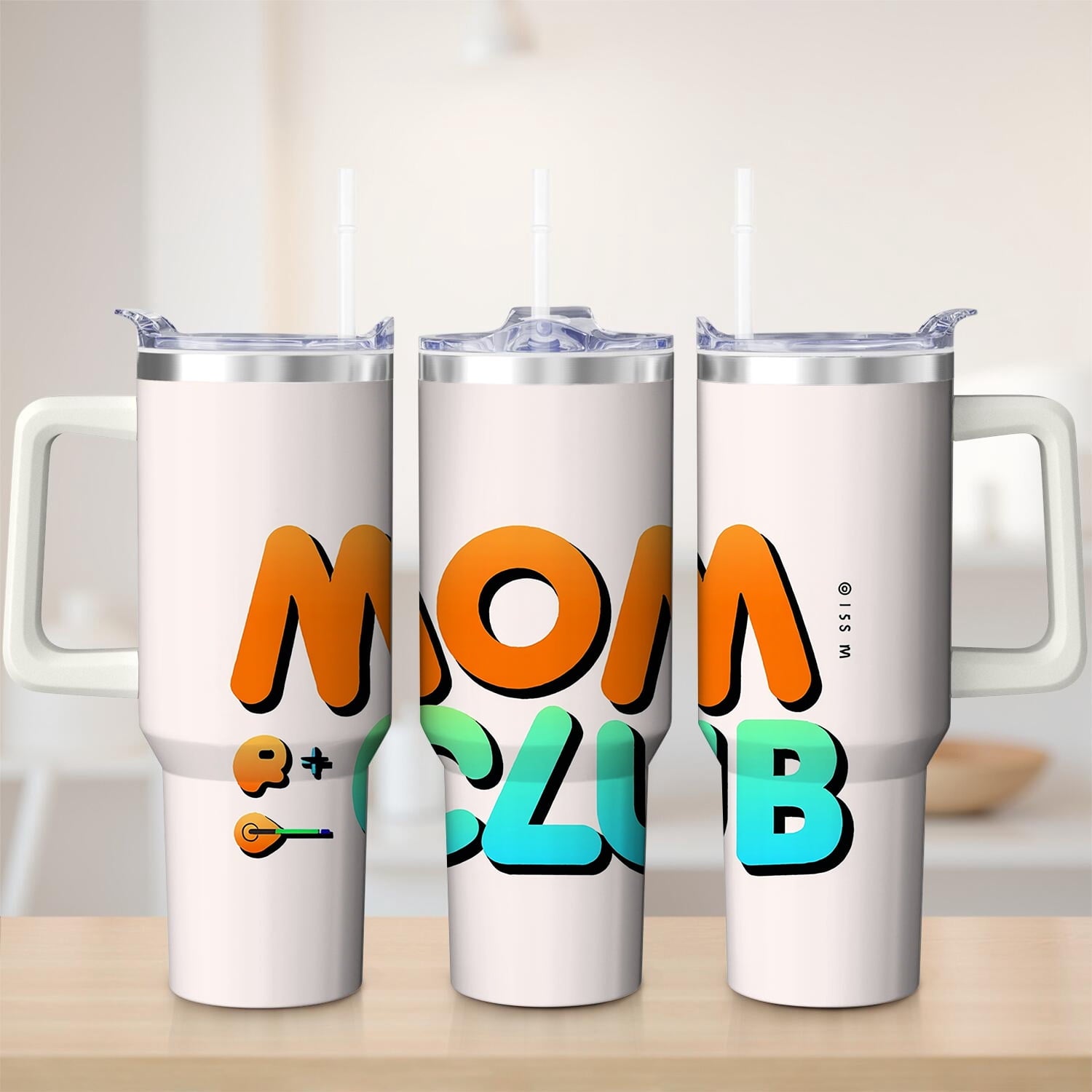 Prime Buddy™ - Colorful MOM CLUB Stainless Steel Tumbler, 30oz