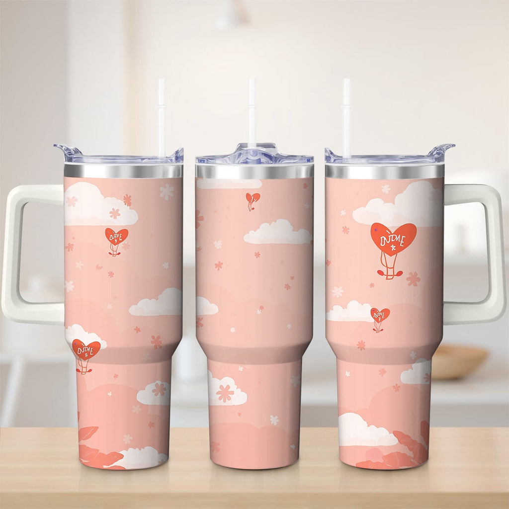 Prime Buddy™ - Cute Cloud And Heart Design Stainless Steel Tumbler