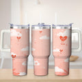 Prime Buddy™ - Cute Cloud and Heart Design Stainless Steel Tumbler,