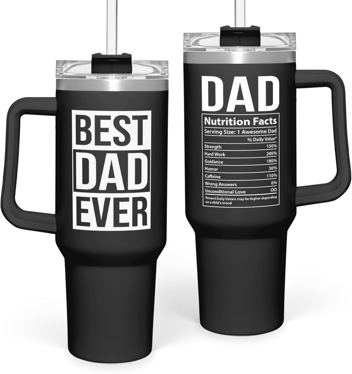 Prime Buddy™ - Best Dad Ever Tumbler With Handle 40Oz Stainless