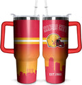 Prime Buddy™ - Football 40 OZ Pittsburgh Tumbler with Handle and