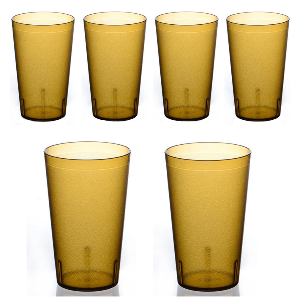 Prime Buddy™ - Clear Frosted Drinking Glasses,Reusable Drinking Cups, Large Capacity