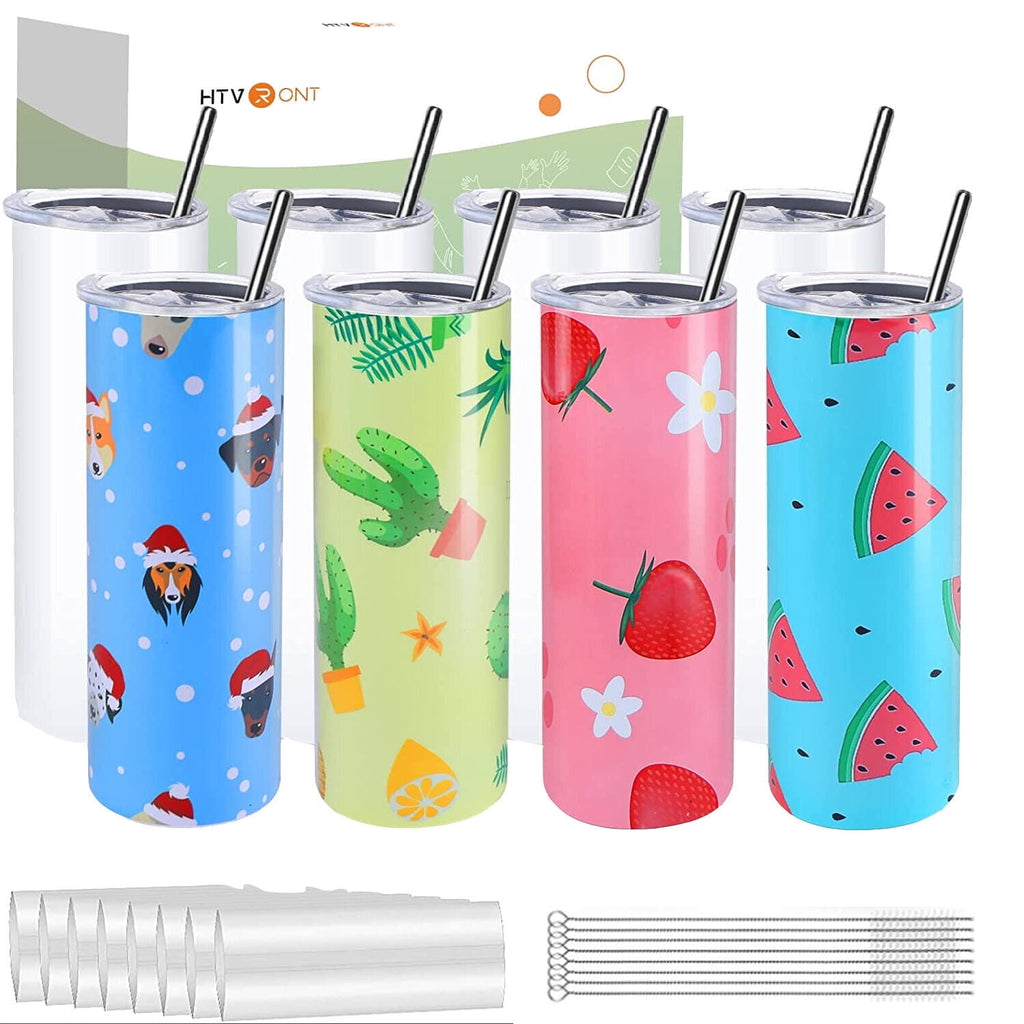 Prime Buddy™ - Htvront 4 Pack Sublimation Blanks Tumblers 20 Oz