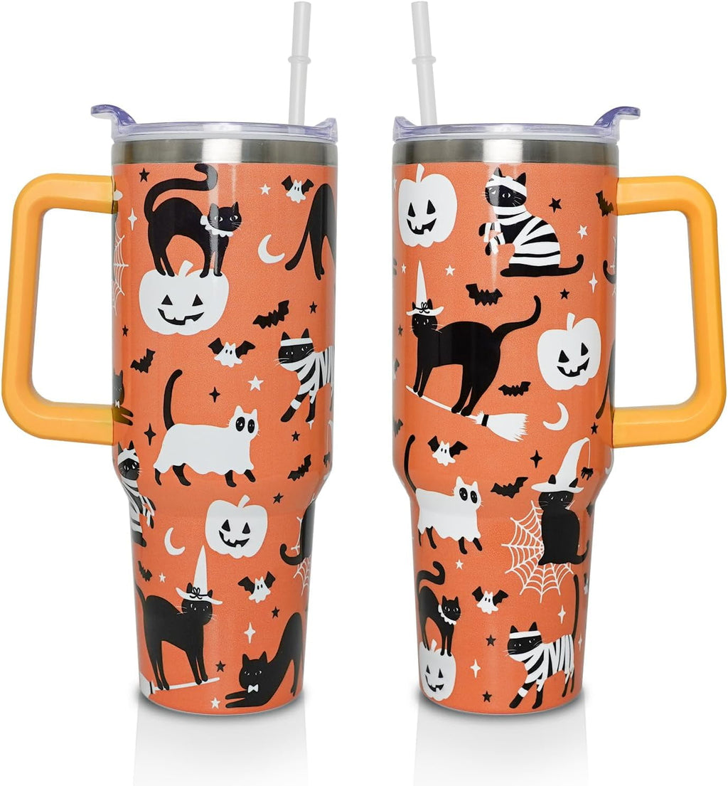 Prime Buddy™ - 40 Oz Tumbler with Handle and Straw, Cute