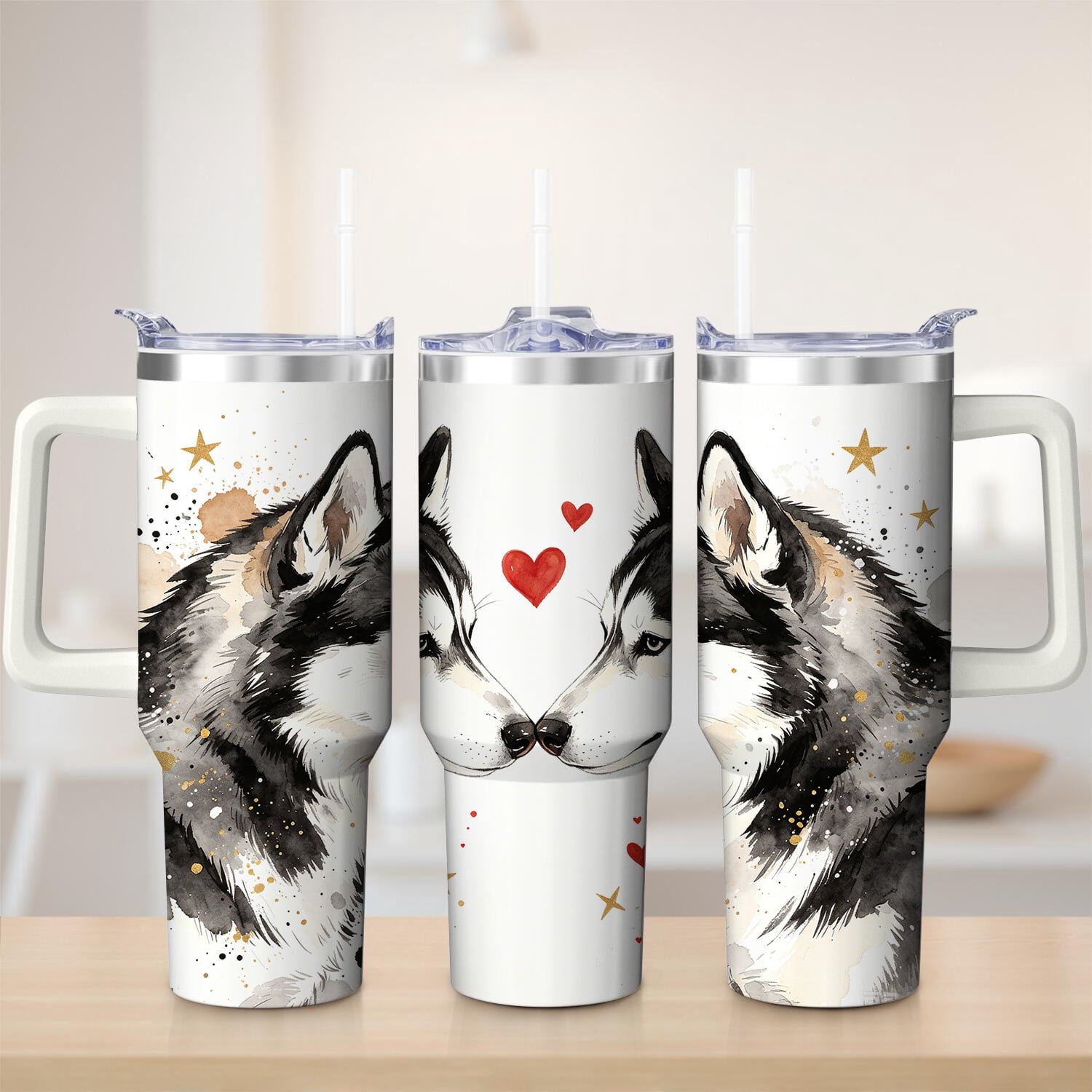 Prime Buddy™ - Husky Love Design Stainless Steel Tumbler 40Oz Tumbler