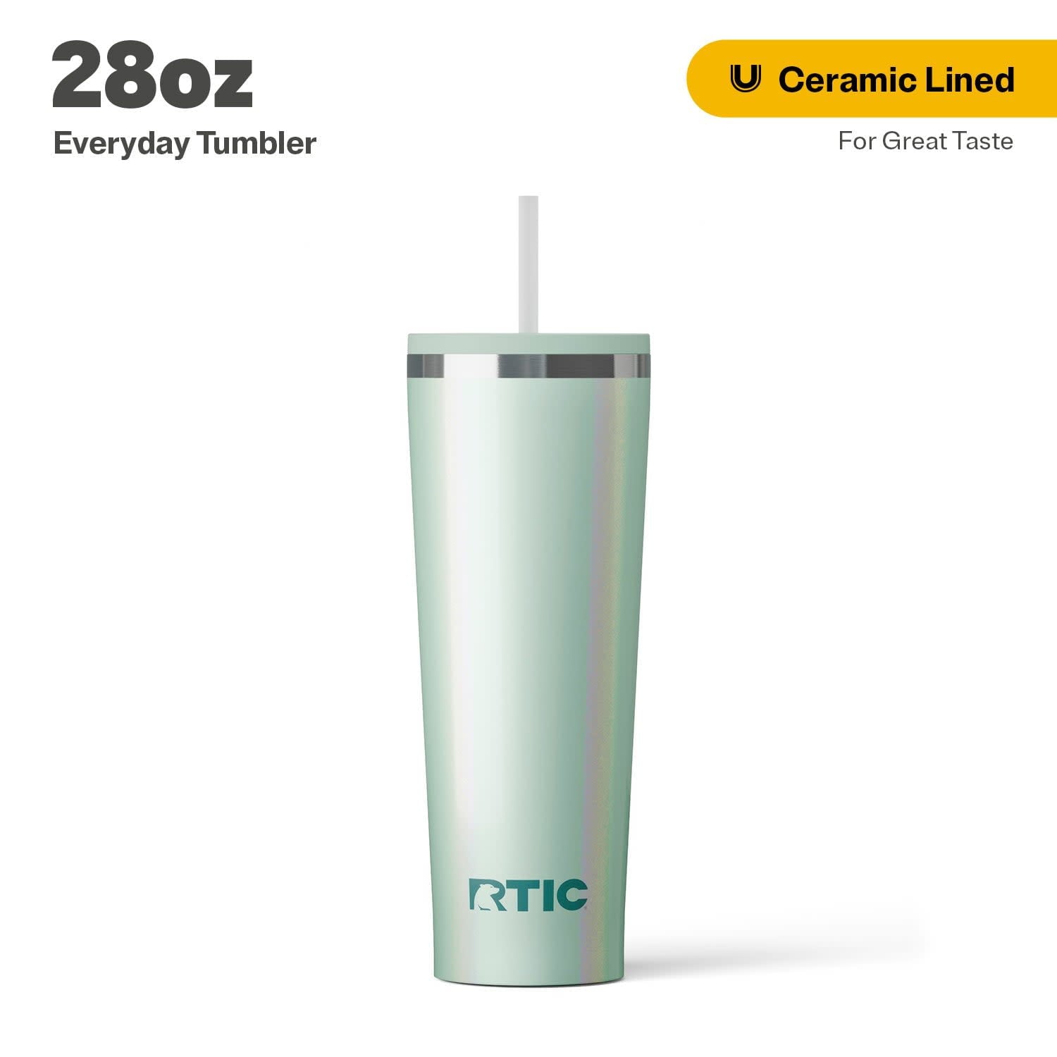 Prime Buddy™ - Rtic 28 Oz Ceramic Lined Everyday Tumbler Spill