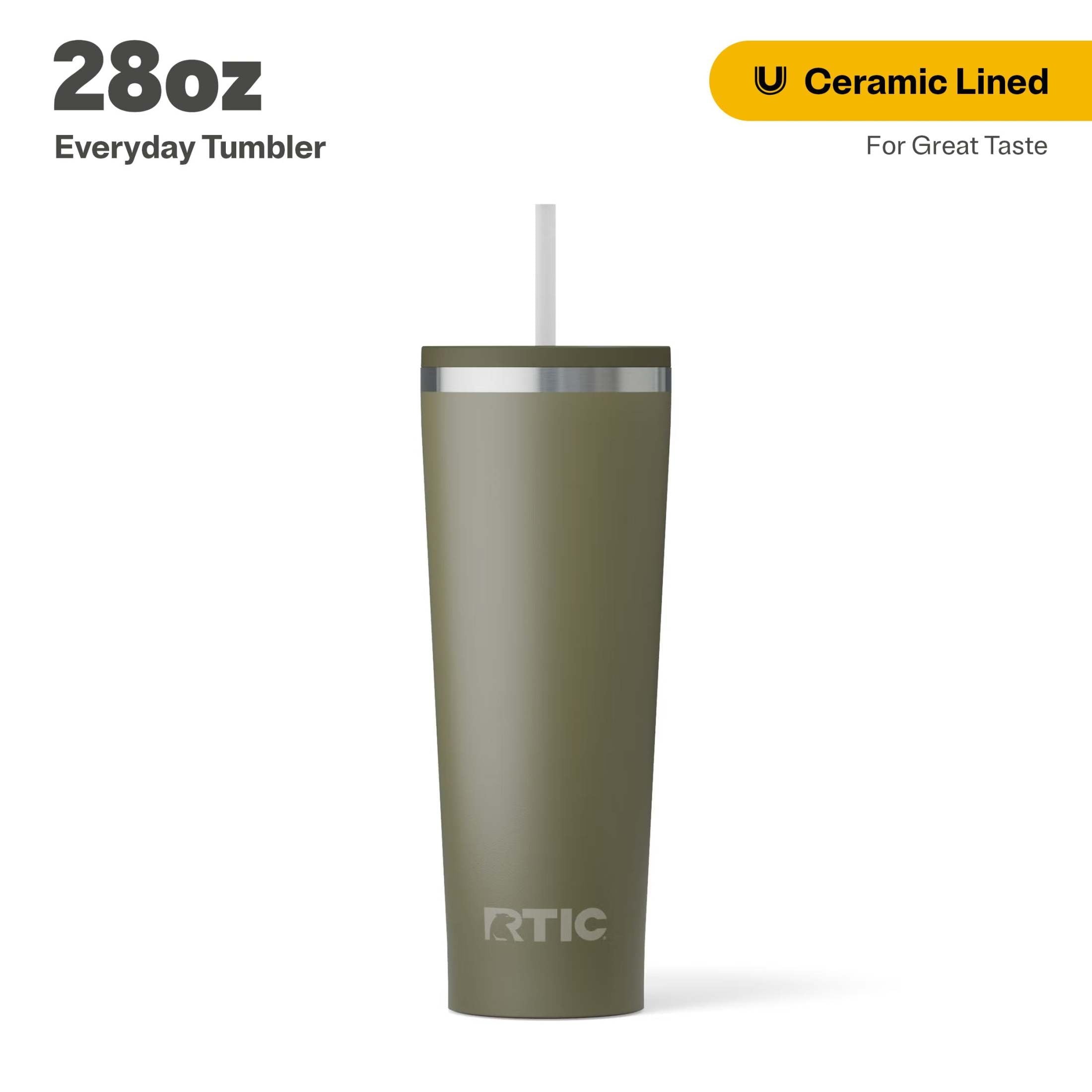 Prime Buddy™ - Rtic 28 Oz Ceramic Lined Everyday Tumbler Spill