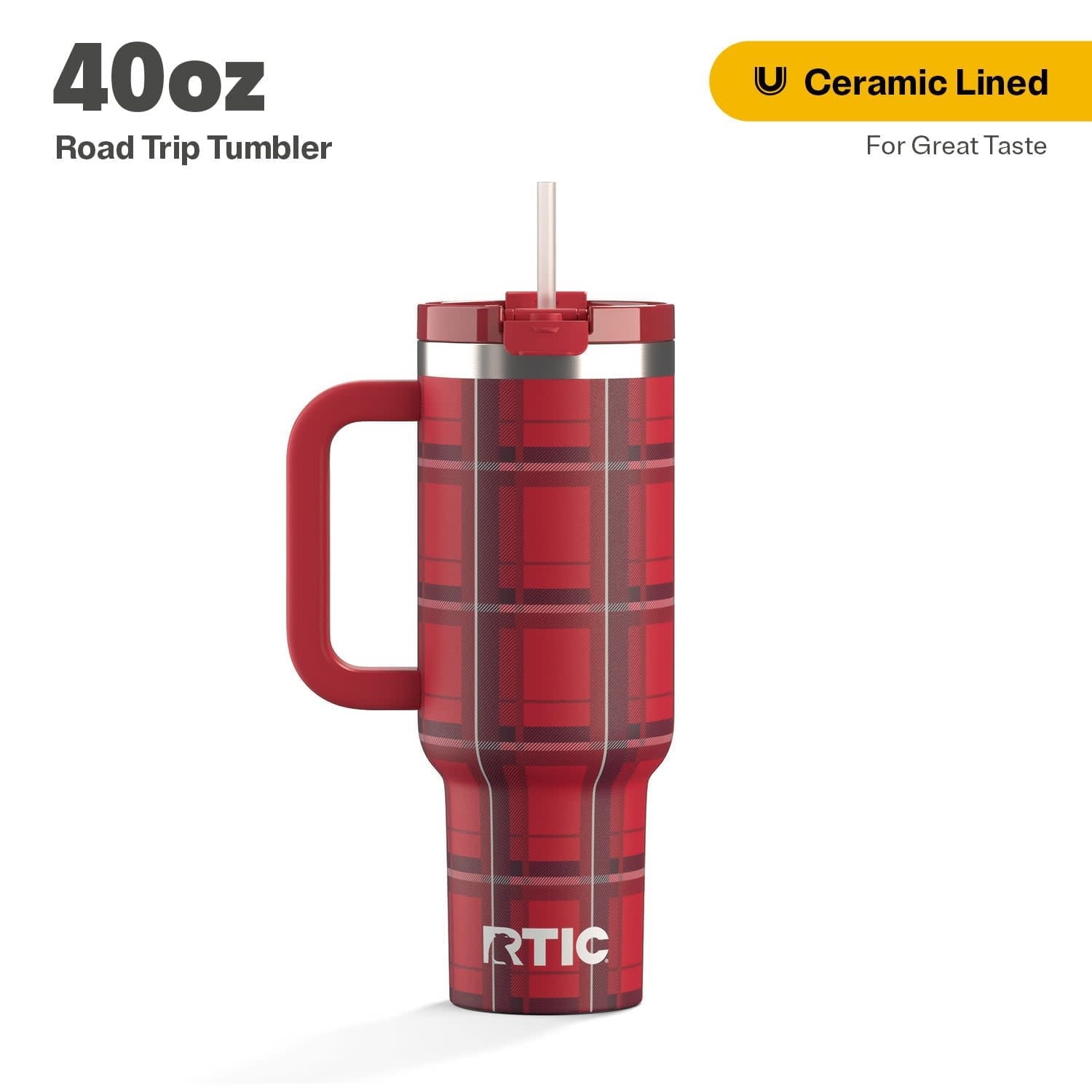 Prime Buddy™ - Rtic 40 Oz Ceramic Lined Road Trip Tumbler