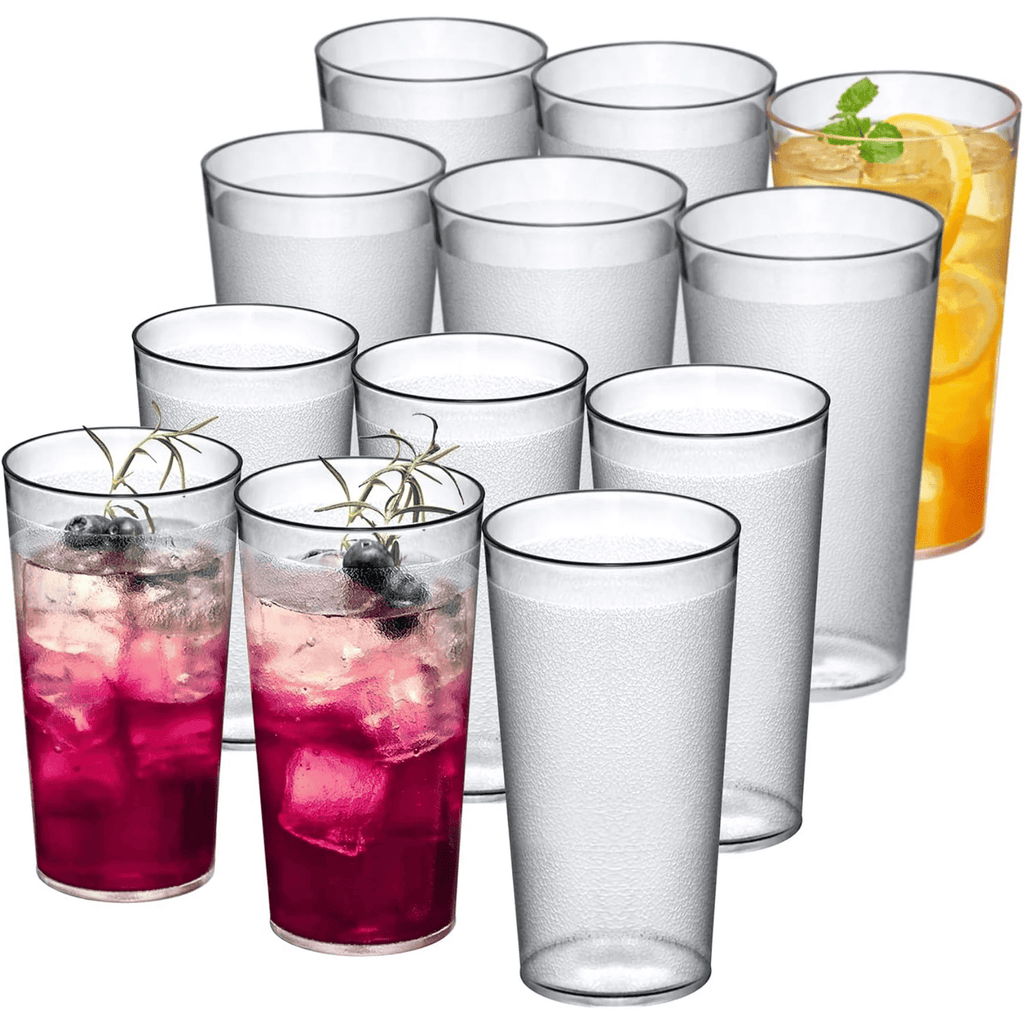 Prime Buddy™ - Ruseen 12 Piece Unbreakable Plastic Tumblers Drinkware Bpa