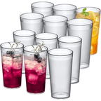 Prime Buddy™ - Ruseen 12 Piece Unbreakable Plastic Tumblers Drinkware Bpa