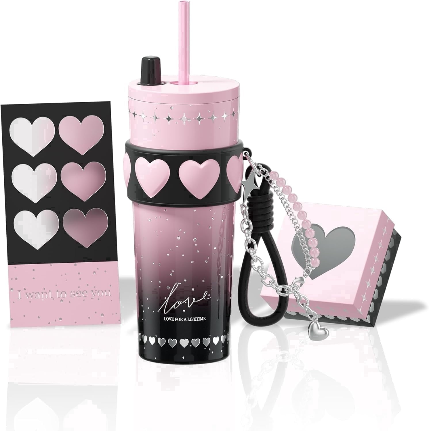 Prime Buddy™ - Sidagar 24Oz Ceramic Coated Insulated Tumbler With Straw