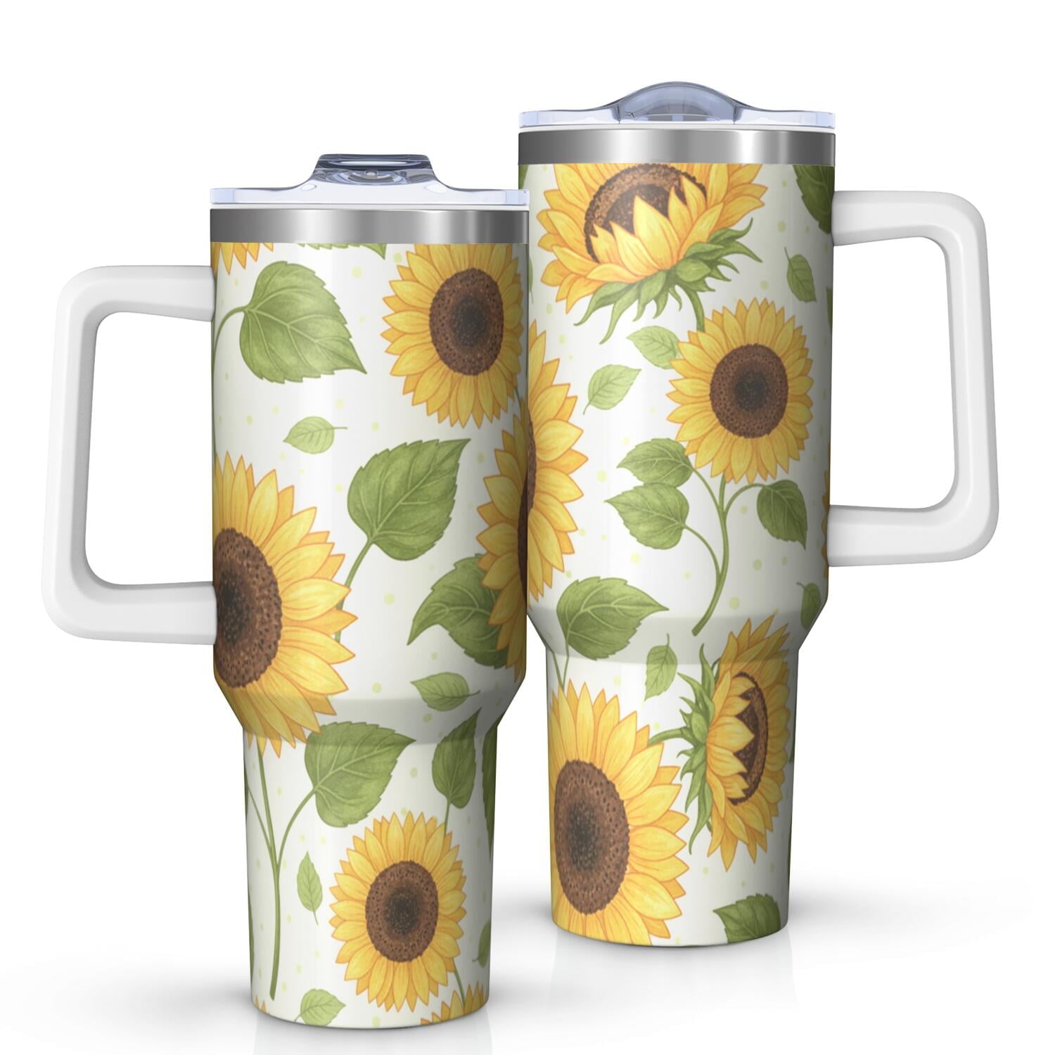 Prime Buddy™ - Leopard Print 40Oz Tumbler With Handle And Straw