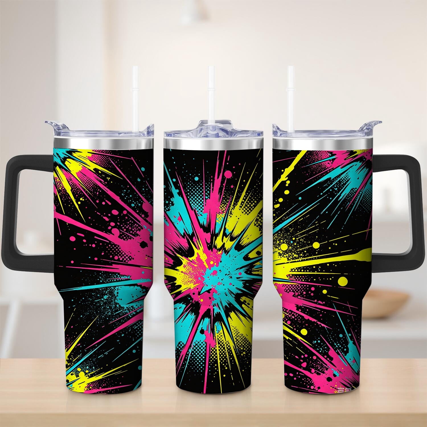 Prime Buddy™ - Vibrant Color Burst Stainless Steel Tumbler 30Oz Tumbler